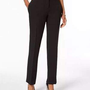 Kasper Black Straight Leg Pants